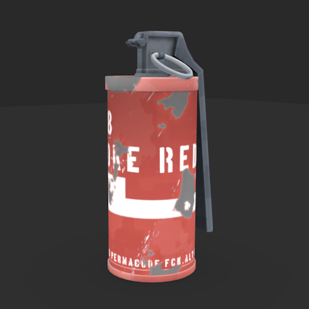 Low poly smoke grenade preview image 1